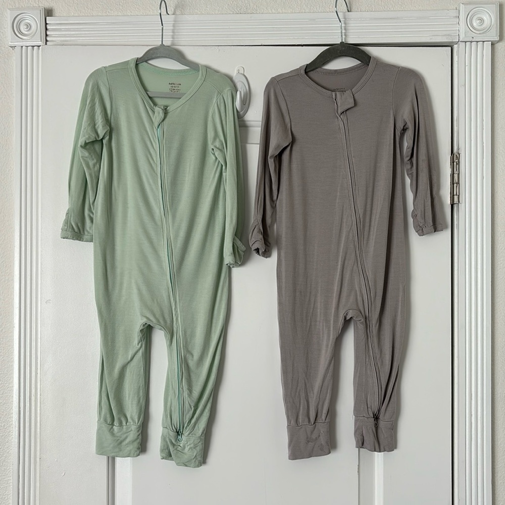 Bundle bamboo bodysuit rompers Aablexema 12-18 months